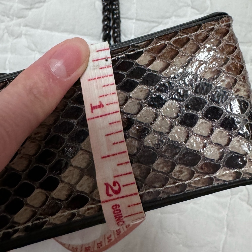 Marina Galanti Animal Print Genuine Leather Chain Bag - Picture 14 of 16